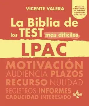Compra Ahora La Biblia de los Test Más Difíciles de la Lpac