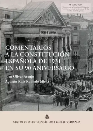 Última Versión Comentarios a la Constitución Española de 1931 en Su 90 Aniversario