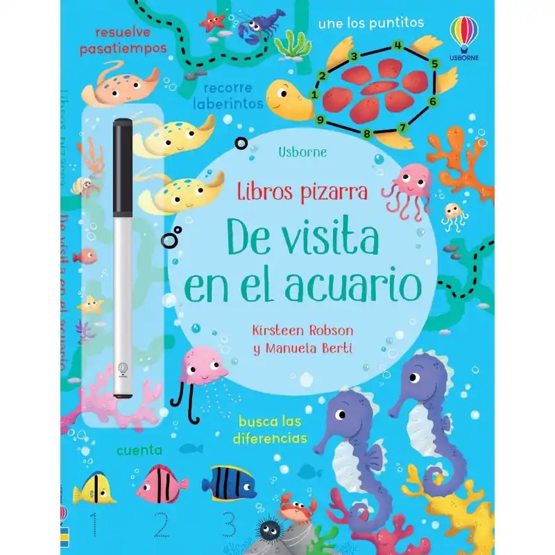 Ocasión Especial DE VISITA EN EL ACUARIO, LIBROS PIZARRA USBORNE