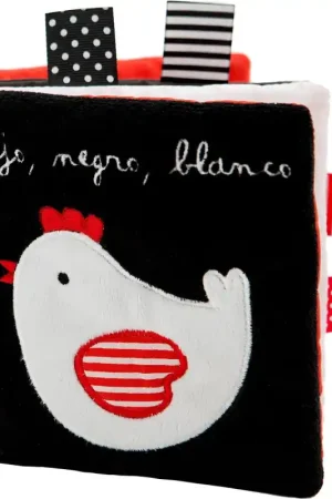 ROJO, NEGRO, BLANCO, LIBRO DE TELA PARA BEBÉS Envío Inmediato