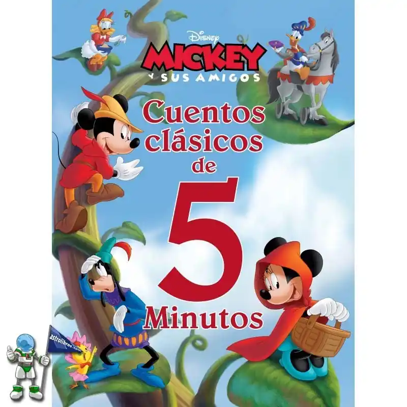 Marca Reconocida MICKEY Y SUS AMIGOS, CUENTOS CLÁSICOS DE 5 MINUTOS