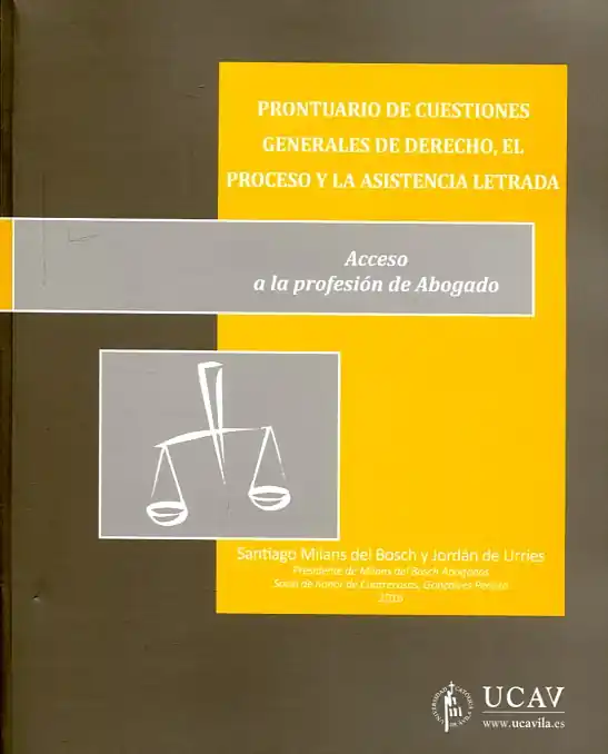 Prontuario de cuestiones generales de Derecho, el proceso y la asistencia letrada Imprescindible (Must-Have)